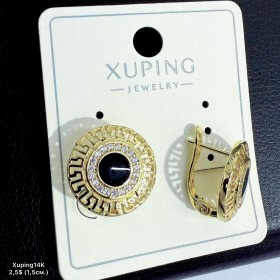 Сережки Xuping14К 10917 (1,5см)